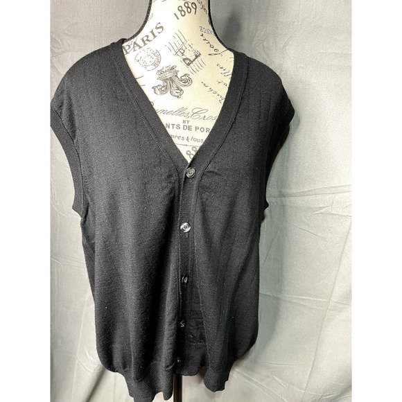 D'Avila Merino Wool Made in Italy Woolmark Vest Size Large‎ - Picture 1 of 5